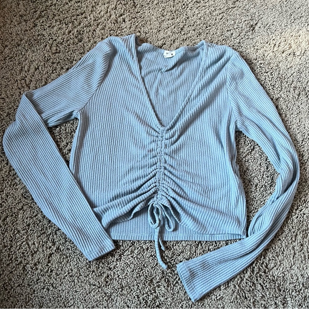 Garage Long Sleeve Ribbed Scrunch Roo